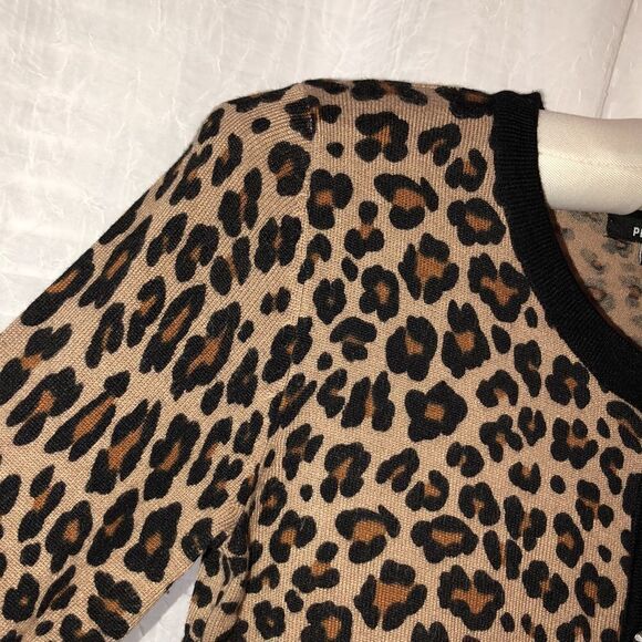 Premise XS Black Brown Light Brown Stud like Snap Closure Knit Cardigan - Picture 5 of 12